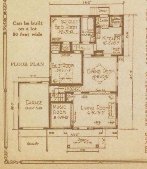 1925 floor plan