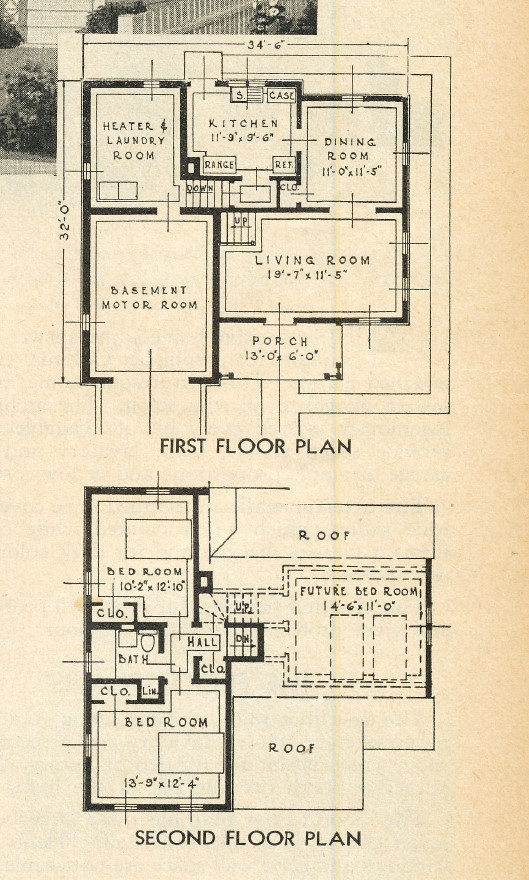 Homestead floor plan 1938
